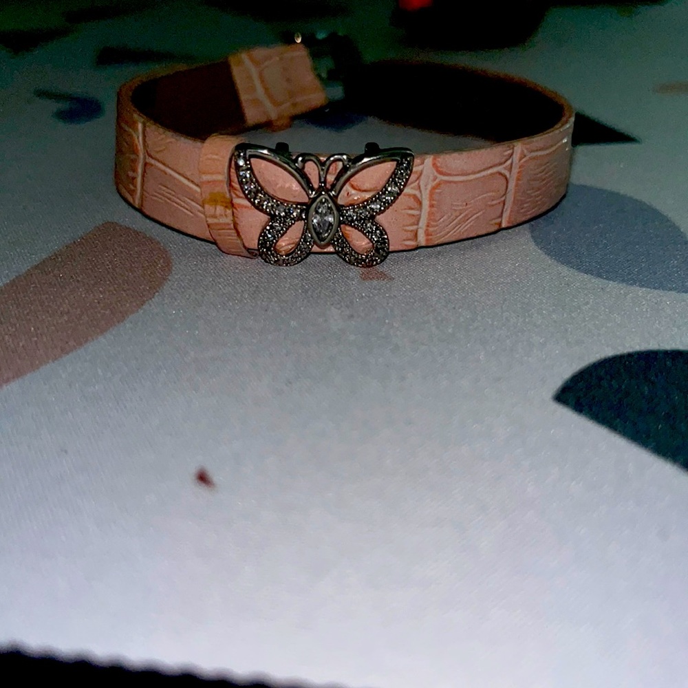 REAL LEATHER BUTTERFLY BRACELET!!!